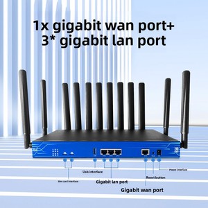 5G NSA CPE WIFI6ルーターメッシュデュアルバンド2.4Ghz 5Ghz 3000MbpsデュアルSIMカードデュアルCPU OpenwrtシステムPOE機能付き - Product Image 1