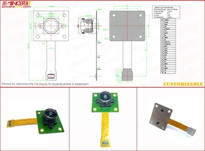 Prezzo di fabbrica OV5640 sensore ottico Dfov65 gradi MiPI CSI 5MP modulo fotocamera per Raspberry Pi - Product Image 4
