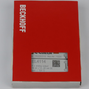 Beckhoff Nuevo controlador lógico programable PLC original Módulo extendido EL4114 con entrada y salida mejoradas (IO)