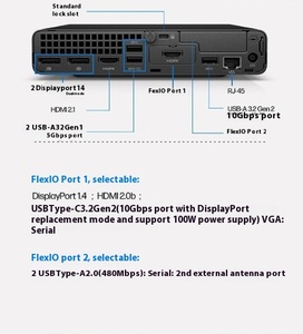 商用オフィスデスクトップコンピュータミニホストPCポケットコンピュータI3-12100T 8G 512G HPエリートミニ600G9 DM - Product Image 3