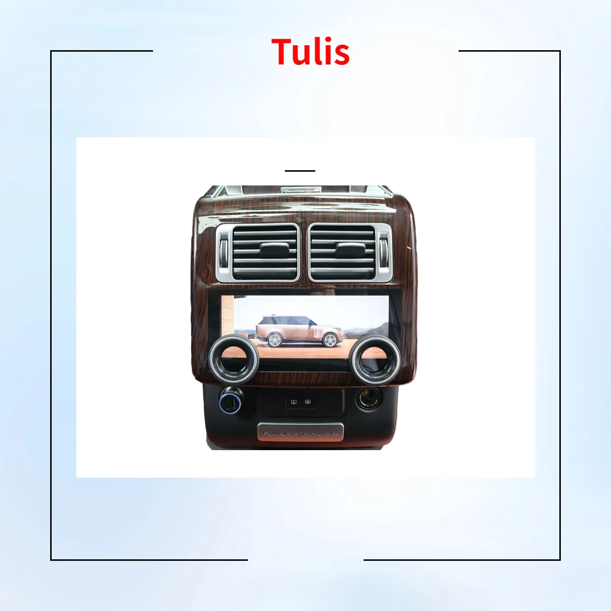 Tulis Car Rear Air Conditioning Touch Lcd manopola Control AC Board Panel per Land Rover Range Rover Vogue 2013-2017
