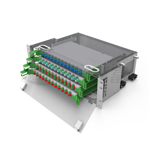 Panel de conexión de fibra ODF de 288 núcleos, conectores LC, chasis modular de alta capacidad montable en bastidor para centro de datos Telecom 4G 3G POE - Product Image 3