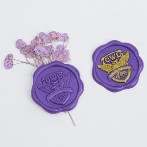 Thiết Kế Logo Phong Bì Thư Mời Sáp Nhãn Dán Dập Nổi Nhựa Trang Trí Sơn Con Dấu Colorizing Sáp Nhãn - Product Image 5