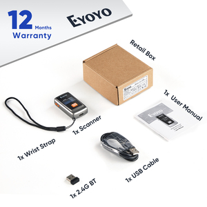 Eyoyo Máy Đọc Mã Vạch Laser 1D Bluetooth 028L Máy Quét Mã Vạch Có Dây Không Dây BT 2.4G 3 Trong 1 Máy Quét Mã Vạch Có Màn Hình Hiển Thị - Product Image 6