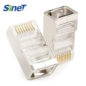 100 adet 8P8C RJ45 konnektör 3 Prong Cat5e Cat6 Ethernet UTP modüler fiş RJ45 fiş UTP Cat6 kedi 6 modüler fiş - Product Image 5