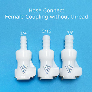 ZDVseal 1/4ホースバーブバルブ挿入部品POMボディ男性ソケットカップリングプラスチック医療用クイック切断継手PLCD22004 - Product Image 5