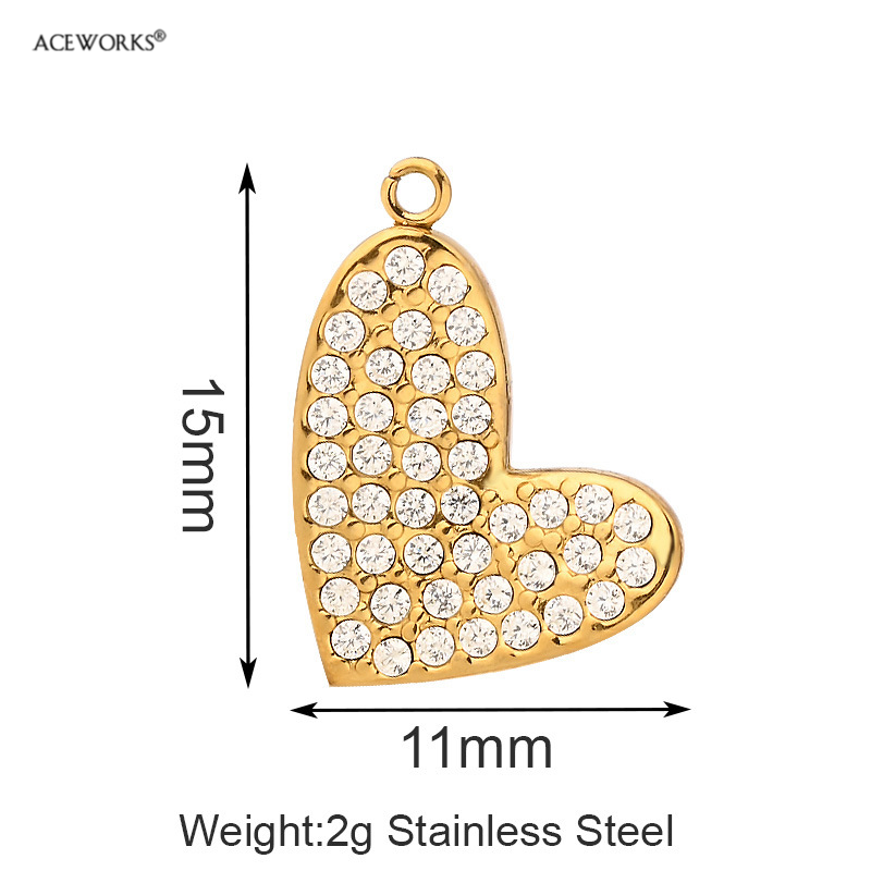 Pavé Heart Charm