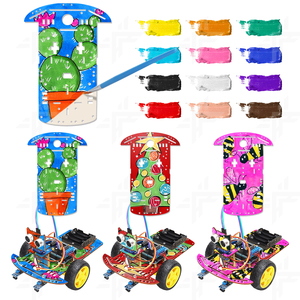 Fai da te 2WD evitamento ostacoli Smart Robot Car STEAM Wood Fine Arts Robotics Starter Kit programma Open Source Kit Robot per ArduIDE