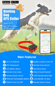定位器全球定位系统跟踪器4g项圈宠物IP67防水动物犬狩猎跟踪装置项圈 - Product Image 4