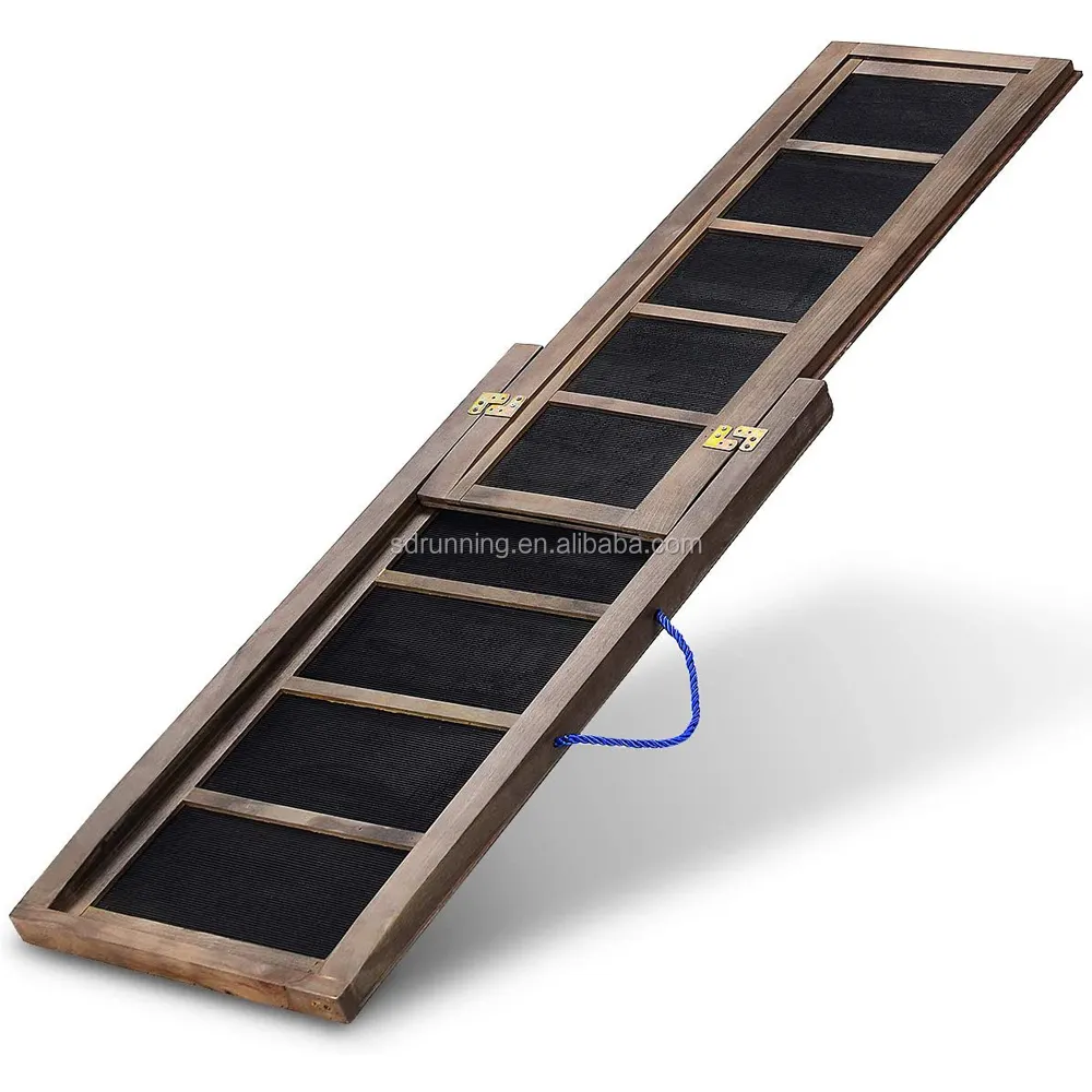 دوج سيارة خشب تصغير قابل للطي سرير قابل للطي خطوات قابل للتعديل والسلالم درج الحيوانات الأليفة المنحدر