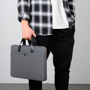 Borsa per Computer portatile da 15.6 pollici portatile portatile nero Tote borsa per Computer portatile per ufficio