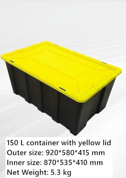 150L tank (yellow) out 92*58*41.5 in 87*53.5*41cm