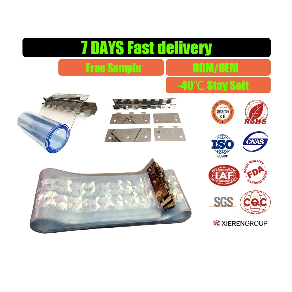 New Arrive Stamped PVC Door Curtain Kit Manufactured Products PVC Curtain Final Products Curtain Strips