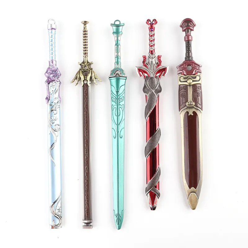 Luxury gift or collection sword model of The Legend of Qin with gift box costom zinc alloy coslay model from manufacture