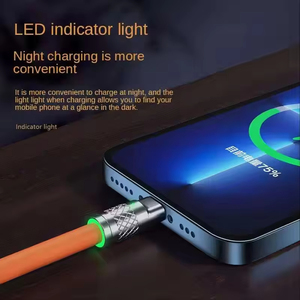 120Wスマート3-in-1データUSBケーブル6AユニバーサルAndroid & iOS充電器コードType-C 1.2Mケーブル長 - Product Image 5