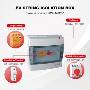 Оптовая продажа, PV-струнная коробка с изоляторным переключателем для защиты от перенапряжения, блок комбайна постоянного тока 3 в 1, 1000 В, 32 А - Product Image 2