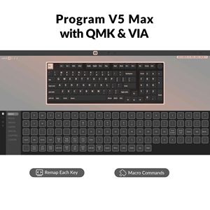 Cooig Business Keychron <strong>Keyboard</strong> Keychron V5 Max Mechanical <strong>Keyboard</strong> for Laptop Cooig <strong>Keyboard</strong> 96% Layout QMK - Product Image 2