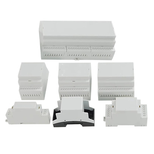 SZOMK PC Enclosure Plastic <strong>Box</strong> Electronic PCB PLC Connector Terminal Block Din Rail Enclosure - Product Image 1