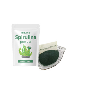 Poudre d'extrait de spiruline de marque privée Personnaliser la poudre d'algues spiruline 100g Poudre de spiruline biologique - Product Image 1