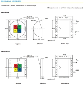 Crees- 5050 LED RGBW 12W RGB renk SMD LED yüksek güç LED çip sahne aydınlatma - Product Image 3