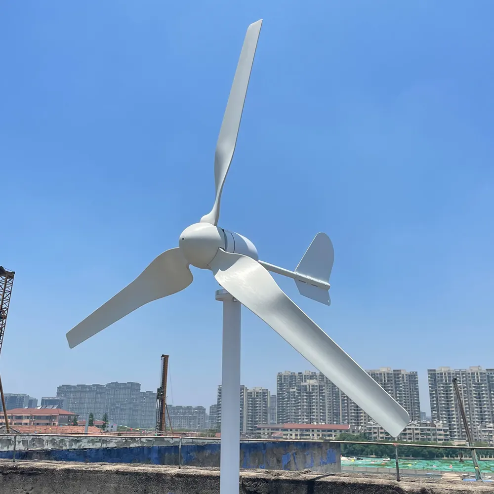 Prezzo di fabbrica energia eolica 800w 1kw 2kw 3kw generatori di mulini a vento turbina eolica a basso numero di giri per uso domestico