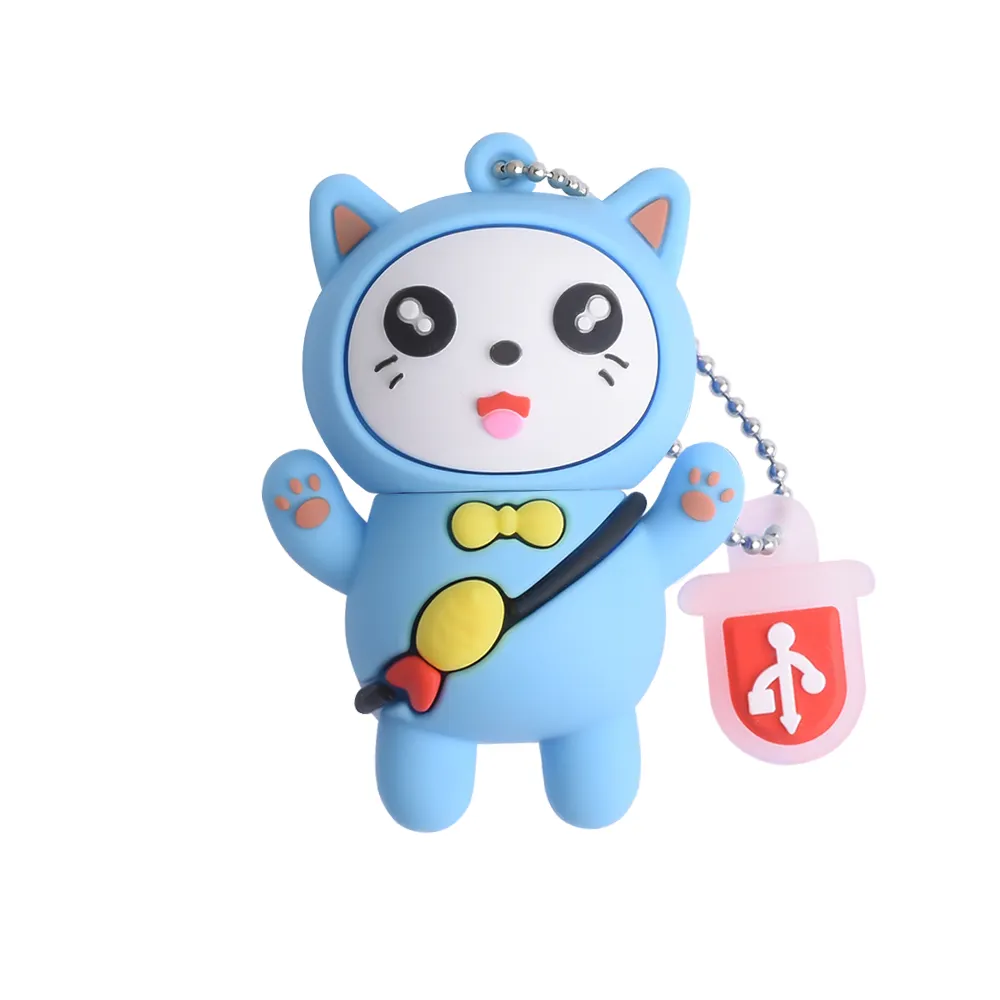 Animal de dibujos animados gadget USB Flash Drive 64GB 32G 16GB 8GB Cute Spaceman Pendrive Memorias USBS tick 2,0 PVC flashdisk