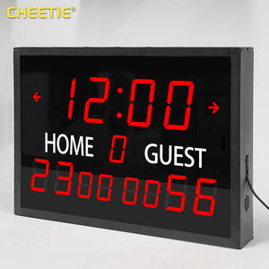 CHEETIE CP100 Led Digital Electronic Score Display orologio da calcio da basket tabellone segnapunti a LED con orologio da tiro - Product Image 3