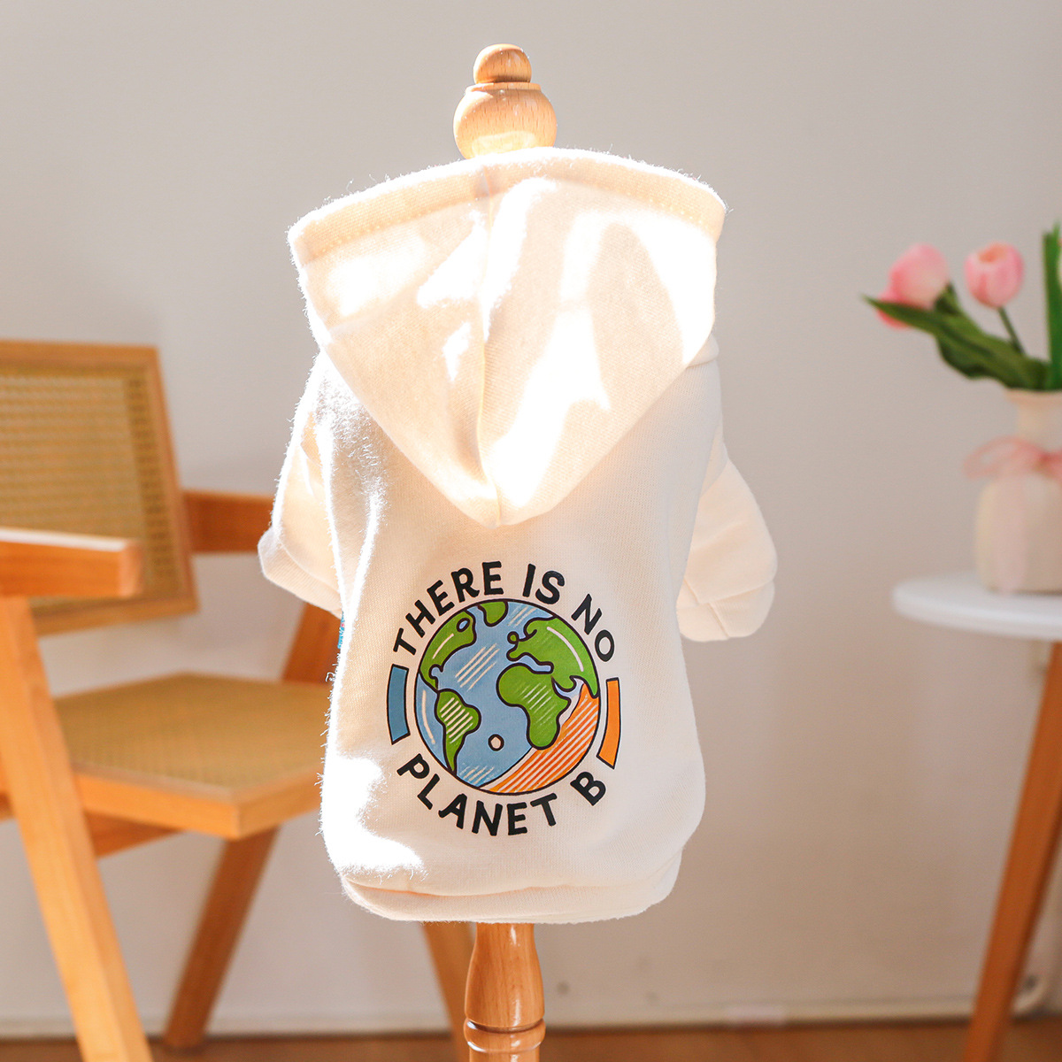 Earth black lettering white sweatshirt