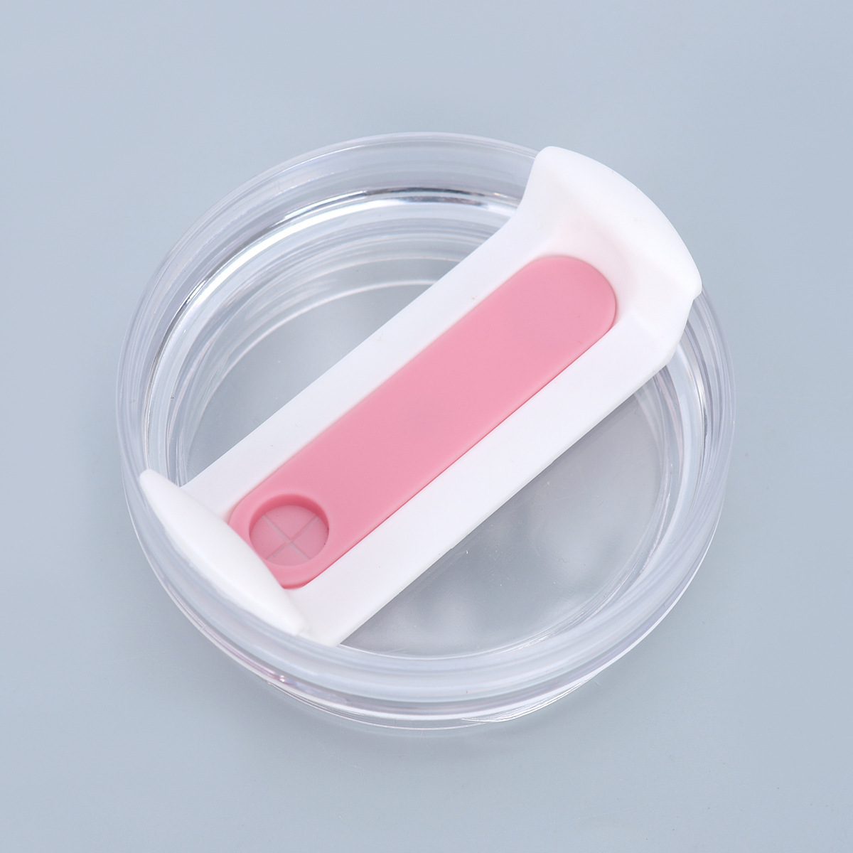 Transparent body white sheet pink silicone