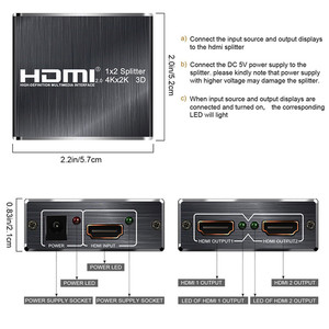 Alicates 2,0 HD1 x 2 Hplipli4 K 60 z (YU4 4:2:0) HC1.4 2,0 Salicate H1 In 2 UT 1 a 2 UT mplifier Luo lulu-ray luD D P4 S5 - Product Image 2