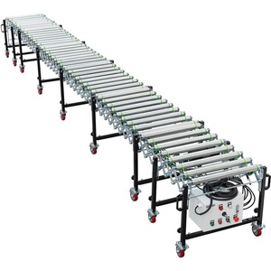 Sistema de transporte Transportador motorizado Transportador de rodillos de potencia flexible para cajas de carga y descarga - Product Image 1
