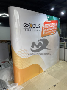 Magnetic Suction Type Straight Backdrop Foldable for <strong>Pop</strong> <strong>up</strong> <strong>Displays</strong> with Aluminum <strong>Frame</strong> for Portable Advertising &amp; Trade Show - Product Image 6