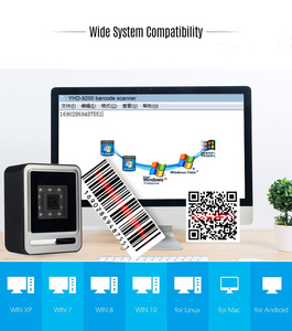 Lector de código de barras omnidireccional 2D con sensor automático fabricado en China, rendimiento de alto precio de fábrica