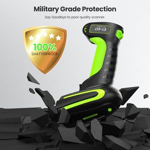 Eyoyo-Lector de código de barras portátil, 3 en 1, Bluetooth, inalámbrico, USB, 1D, 2D, QR, industrial, resistente al agua, IP65 - Product Image 4