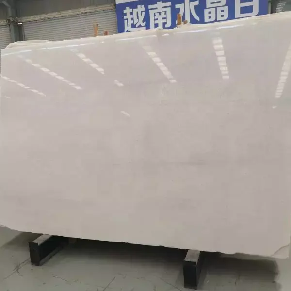 Popular Vietnam Pure Crystal White Marble Tiles Slabs Floor Wall Tiles