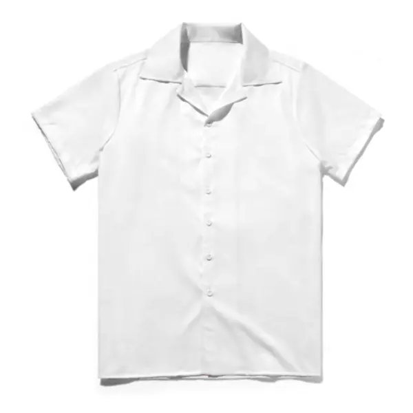 Camisa informal de manga corta con botones para hombre, camisa con estampado personalizado, camisa con logotipo personalizado