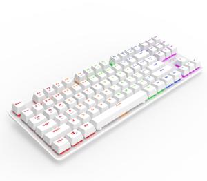 Teclado mecánico RGB Multicolor de 87 teclas con función multimedia Teclas ABS - Product Image 1