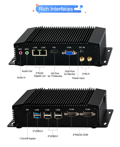 Computer Industrial Fanless Host <strong>Embedded</strong> Mini PC N2920 N3520 2*Gigabit DDR3 SIM 4G <strong>Module</strong> Vehicle Diagnostic Automation - Product Image 2