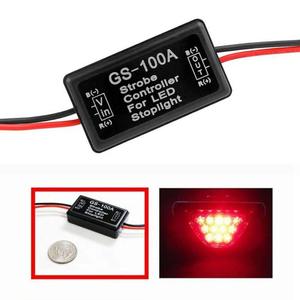 LED Brake <strong>Light</strong> Tail Stop <strong>Light</strong> 12-30V Flash Strobe Controller LED Flasher Module <strong>GS</strong>-100A - Product Image 3