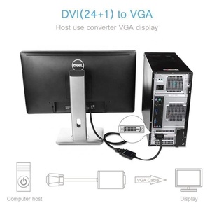 Xput <strong>Computer</strong> <strong>Monitor</strong> Cable <strong>DVI</strong> 24+1 <strong>DVI</strong>-D to VGA High-Resolution Converter Adapter Cable - Product Image 2