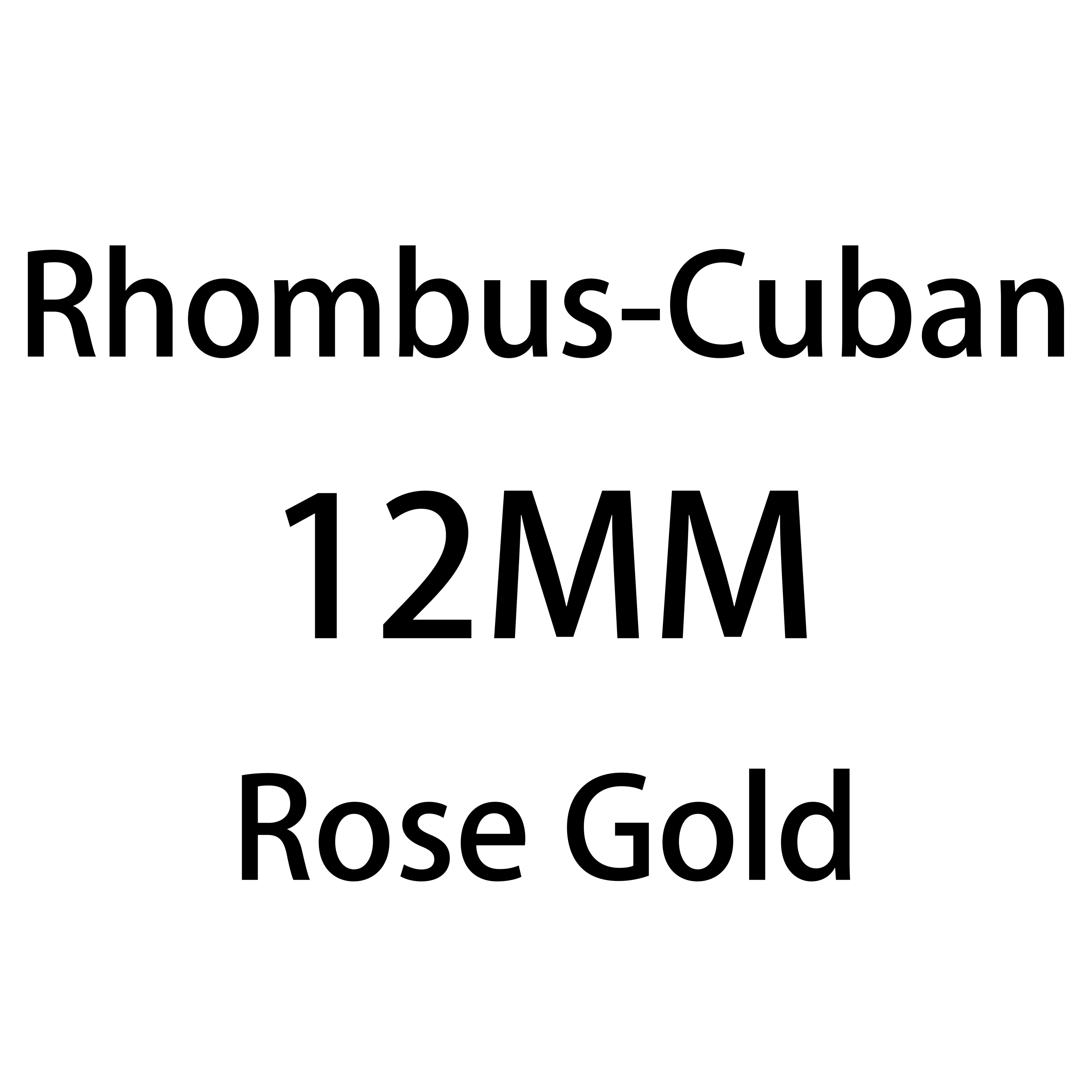 12 MM Rose Gold