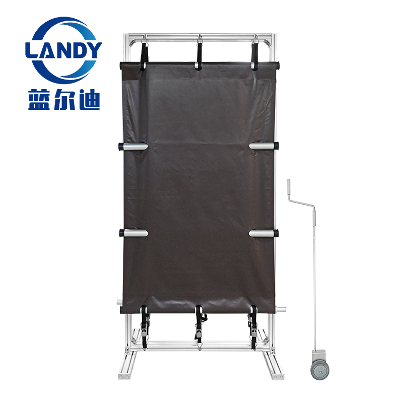 Couverture de piscine de sécurité en PVC marron