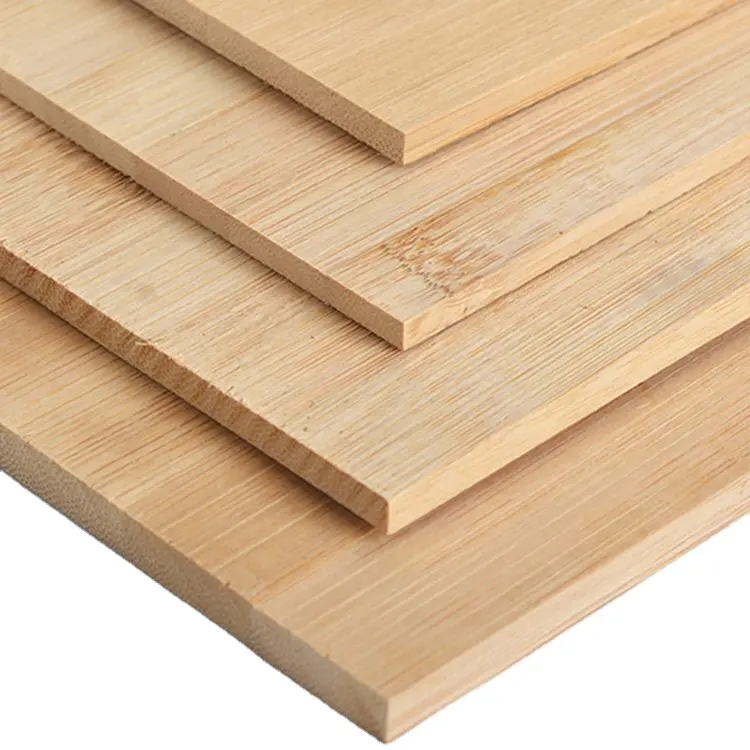 أغطية خشب رقائقي من الخيزران بدون تهوية 15 مم 5x10 وفقًا لمعايير انبعاثات الميثانال الإيثيلين E0، لوح رقائقي من الخيزران من ثلاثة طبقات يُصنع من أجل الأثاث