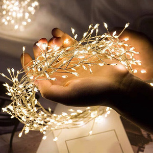Guirnalda de luces LED a prueba de agua, con temporizador de 8 modos, alimentada por USB, control remoto, 100 unidades - Product Image 1