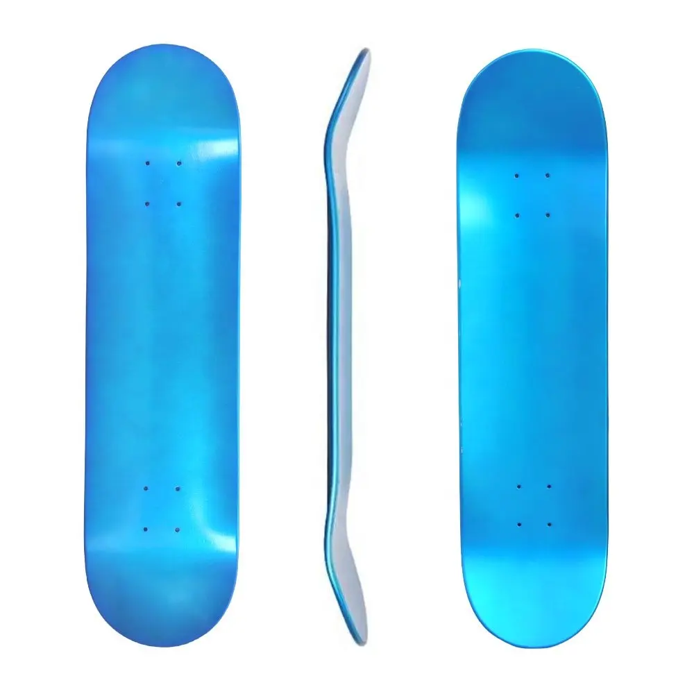 Los fabricantes impreso personalizado Skate Board cubiertas de arce canadiense 7 poner en blanco de Skateboard
