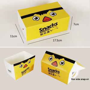 Fabrika özel baskılı Take Away Fast Food ambalaj tasarım aperatif karton kağıt gıda kapları kızarmış tavuk kutusu çıkar - Product Image 3