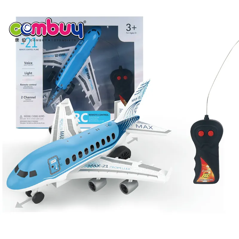 RC aeromobili gioco 2 canale di illuminazione per bambini di controllo remoto aereo giocattolo