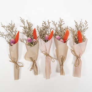 प्राकृतिक देहाती सजावटी Boho सूखे फूल Boho शादी की व्यवस्था मिनी के लिए फूल गुलदस्ता - Product Image 2