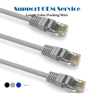 Cat5e 1Gbps 350 MHz cavo Ethernet rete 6 piedi Grey Computer LAN cavo con oro placcato RJ45 connettori - Product Image 3