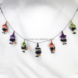 Búp bê không mặt vườn lùn Yêu Tinh biểu ngữ trang trí nhà Halloween trang trí Halloween Phù Thủy búp bê biểu ngữ trang trí - Product Image 1